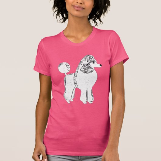 Der pinkfarbene T - Shirt der weißen (Vorderseite)