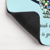 "Der Pinsel ist mein Schreckgespenst der Wahl!" Mousepad (Ecke)