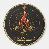Der Pioneer Aries Archetyp Dekorativer Magnet (Vorne)