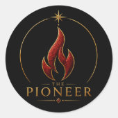 Der Pioneer Aries Archetyp Rund Aufkleber (Vorderseite)
