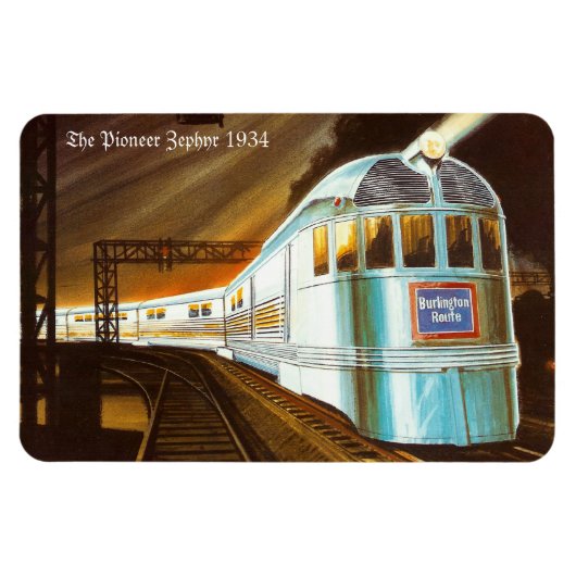 Der Pionier Zephyr 1934 Premium Flexi Magnet (Horizontal)