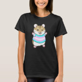Der Pipelineakery Trans Pride Flag Hamster T-Shirt (Vorderseite)
