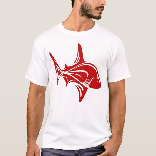 Der piranha-Haifisch T-Shirt (Vorderseite)