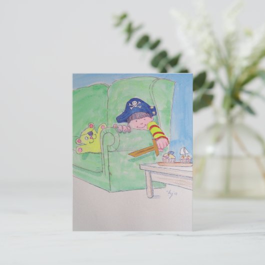 Der Pirat! Postkarte (Stehend Vorderseite)