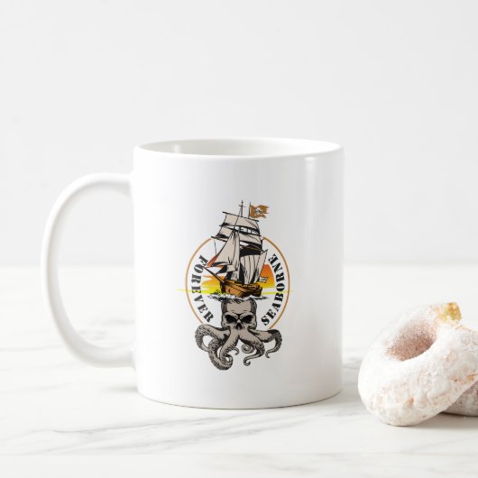 Der Pirat Seaborne | 11# Klassische Tasse (Mit Donut)