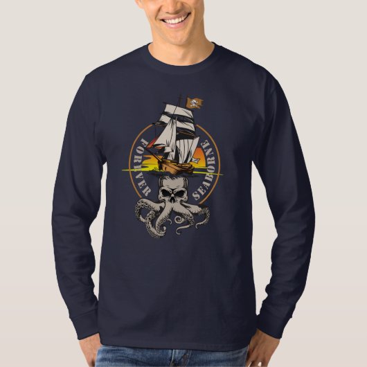 Der Pirat Seaborne | Langschläfer T-Shirt (Vorderseite)