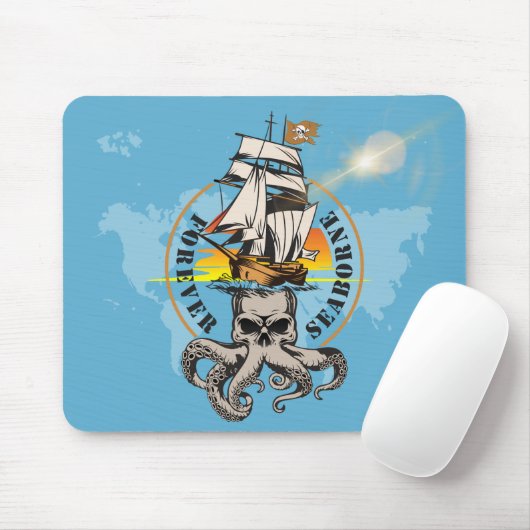 Der Pirat Seaborne | Mousepad (Mit Mouse)