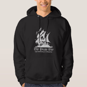 Der Piraten-Bucht-weiße LogoHoodie Hoodie