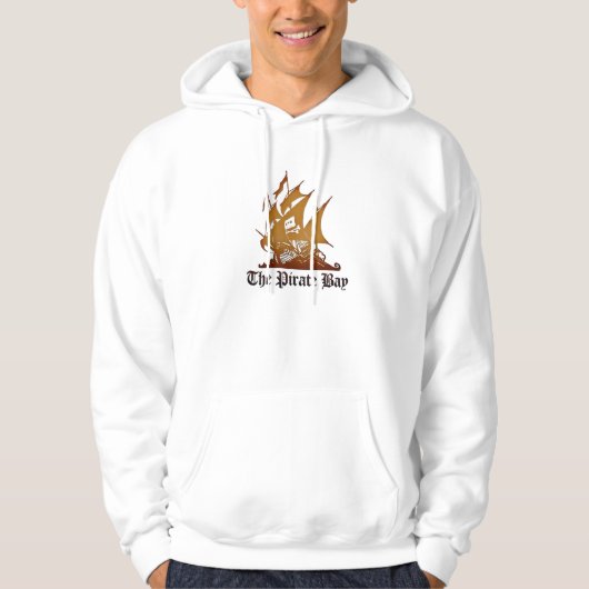 Der Piraten-BuchtHoodie (weiß) Hoodie (Vorderseite)