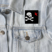 Der Piraten-Flaggen-Knopf des Jack-Spatzen Button (Beispiel)