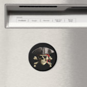 Der Piratenflagge Pirate Skull Magnet (In Situ (Geschirrspüler))