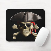 Der Piratenflagge Pirate Skull Mousepad (Mit Mouse)