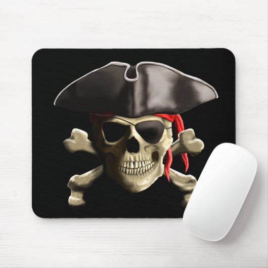 Der Piratenflagge Pirate Skull Mousepad (Mit Mouse)