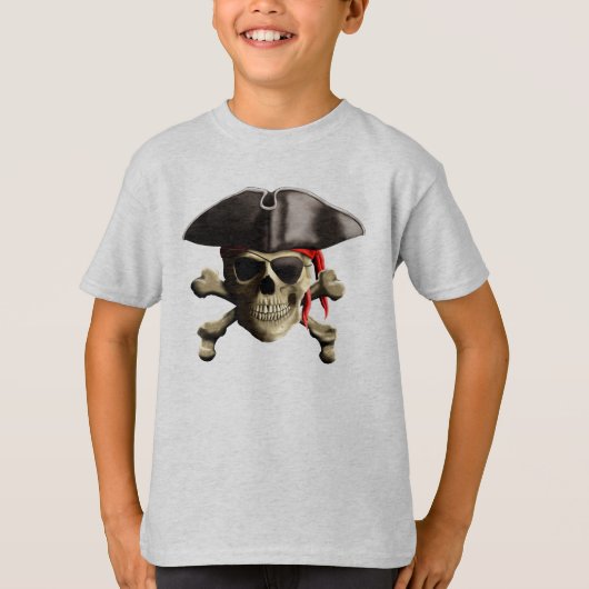 Der Piratenflagge Pirate Skull T-Shirt (Vorderseite)