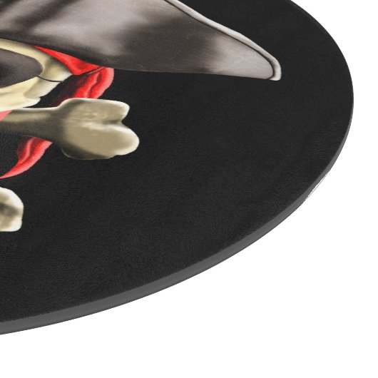 Der Piratenflagge-Piraten-Schädel Schneidebrett (Ecke)