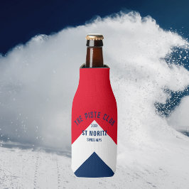 Der Piste Club Red White Navy Winterski Flaschenkühler