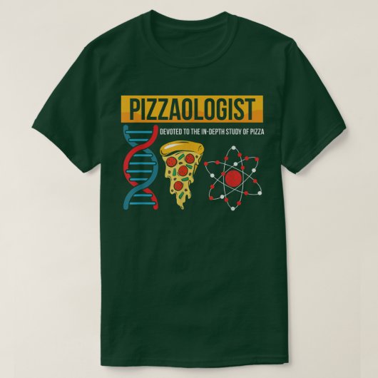Der Pizzaologe studierte Pizzaologie T-Shirt (Design vorne)