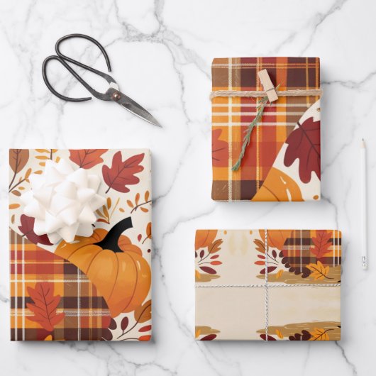 Der Plaid Turkey Waltz Geschenkpapier Set (Vorderseite)