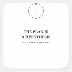 Der Plan ist eine Hypothese — Planer Aufkleber