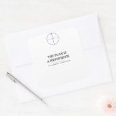 Der Plan ist eine Hypothese — Planer Aufkleber (Umschlag)