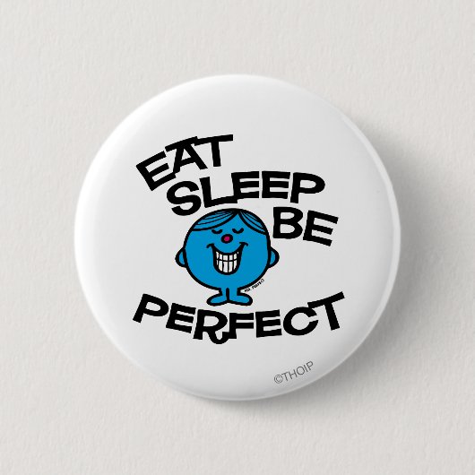 Der Plan von Herrn Perfect für das Leben Button (Vorderseite)