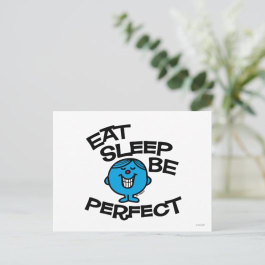 Der Plan von Herrn Perfect für das Leben Postkarte (Stehend Vorderseite)