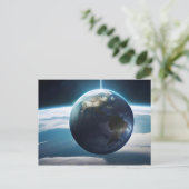 Der Planet Erde aus dem All Postkarte (Stehend Vorderseite)