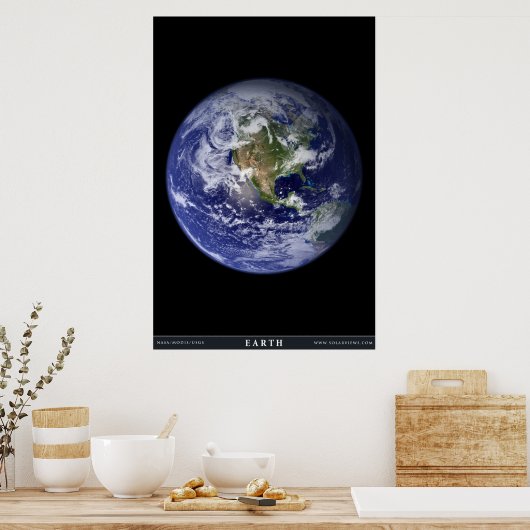 Der Planet Erde Poster (Küche)