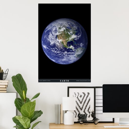 Der Planet Erde Poster (Heimbüro)