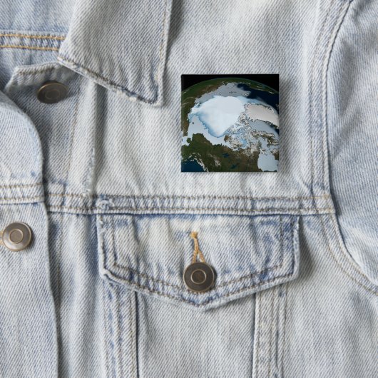 Der Planet Erde zeigt eine Eisdecke im Jahr 1980. Button (Beispiel)