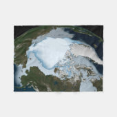Der Planet Erde zeigt eine Eisdecke im Jahr 1980. Fleecedecke (Vorderseite (Horizontal))