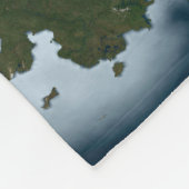 Der Planet Erde zeigt eine Eisdecke im Jahr 1980. Fleecedecke (Ecke)