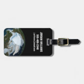 Der Planet Erde zeigt eine Eisdecke im Jahr 1980. Gepäckanhänger (Vorderseite horizontal)