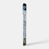 Der Planet Erde zeigt eine Eisdecke im Jahr 1980. iPhone 15 Hülle (Linke Seite)