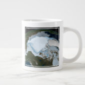 Der Planet Erde zeigt eine Eisdecke im Jahr 1980. Jumbo-Tasse (Rechts)