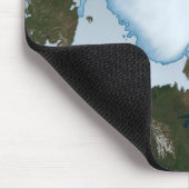 Der Planet Erde zeigt eine Eisdecke im Jahr 1980. Mousepad (Ecke)