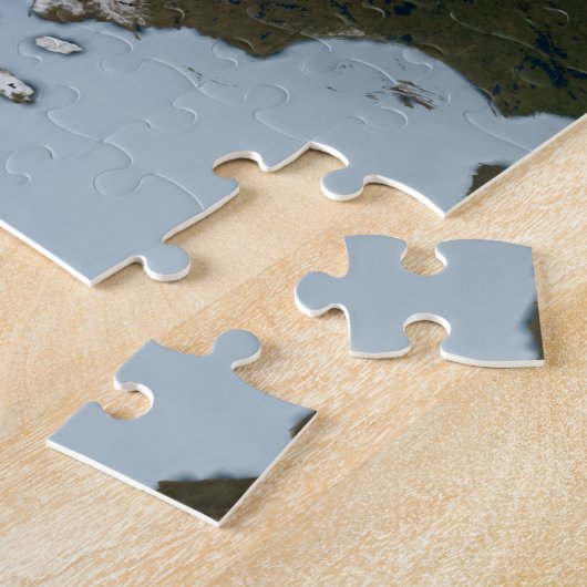 Der Planet Erde zeigt eine Eisdecke im Jahr 1980. Puzzle (Seite)