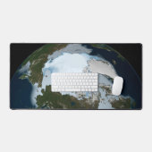 Der Planet Erde zeigt eine Eisdecke im Jahr 1980. Schreibtischunterlage (Tastatur & Maus)