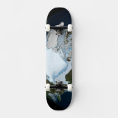 Der Planet Erde zeigt eine Eisdecke im Jahr 1980. Skateboard (Vorderseite)