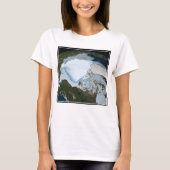 Der Planet Erde zeigt eine Eisdecke im Jahr 1980. T-Shirt (Vorderseite)