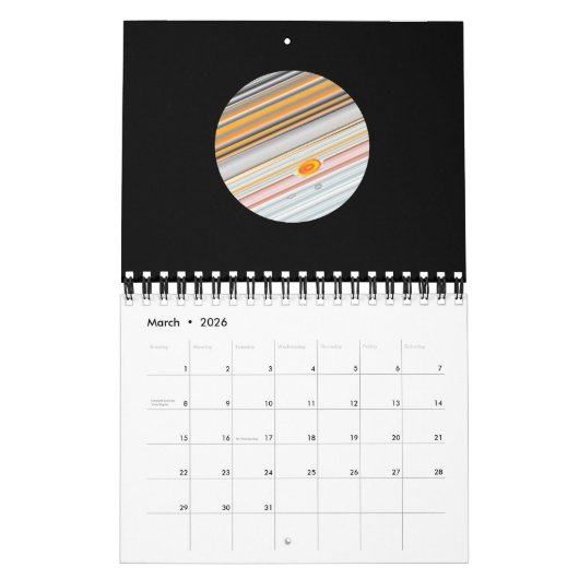 Der Planet Jupiter Kalender (Mär 2026)