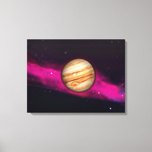 Der Planet Jupiter Leinwanddruck (Vorderseite)