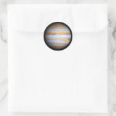 Der Planet Jupiter Runder Aufkleber (Tasche)