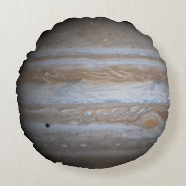 Der Planet Jupiter Rundes Kissen (Vorderseite)