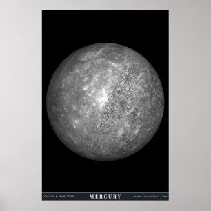 Der Planet Mercury Poster