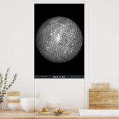 Der Planet Merkur Poster (Küche)
