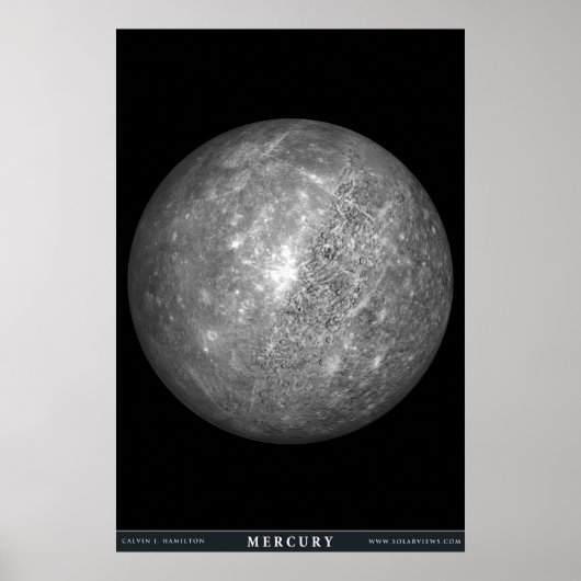 Der Planet Merkur Poster (Vorne)