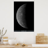 Der Planet Merkur Poster (Küche)