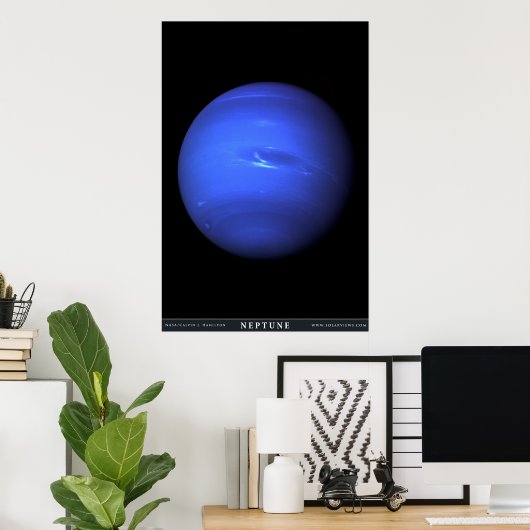 Der Planet Neptun Poster (Heimbüro)