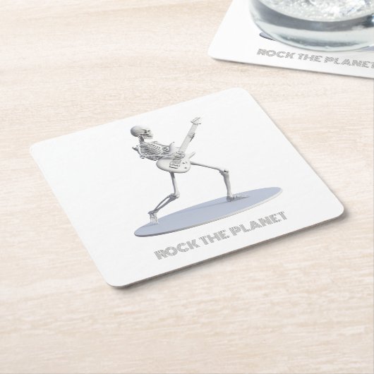 Der Planet Rechteckiger Pappuntersetzer (angewinkelt)